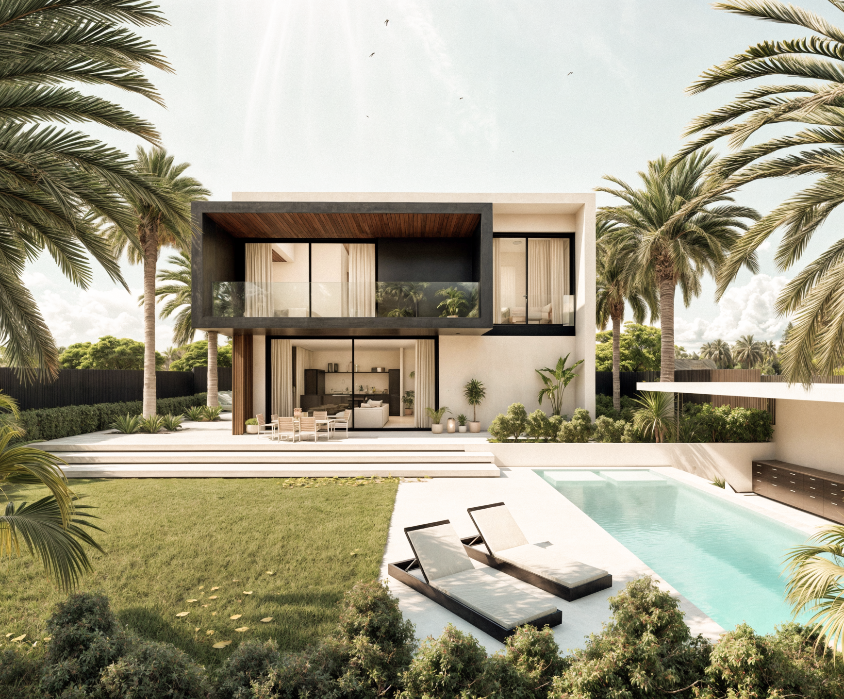 Casa J4 , Vivienda unifamiliar aislada en Sitges con un estilo minimalista, realizada por el estudio de arquitectura Marsalada.